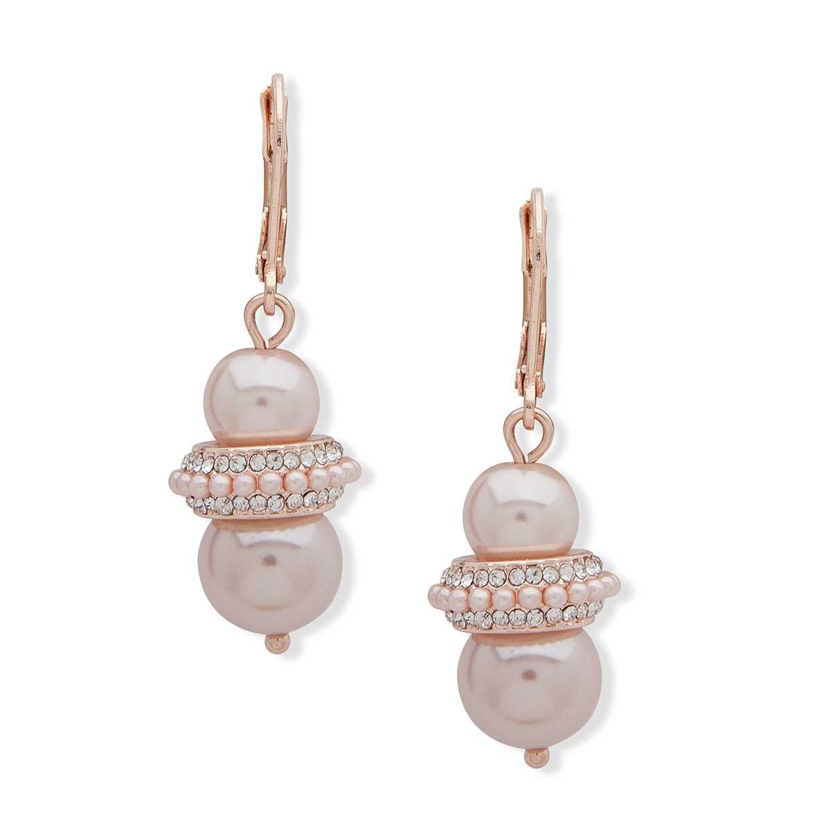 Aretes de Perlas, Ámbar y Cristal main image 1