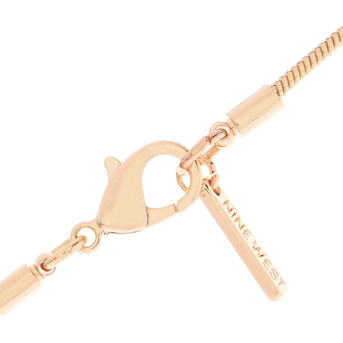 Collar Dorado Tipo Niveles con Resina Color Rojo Nine West