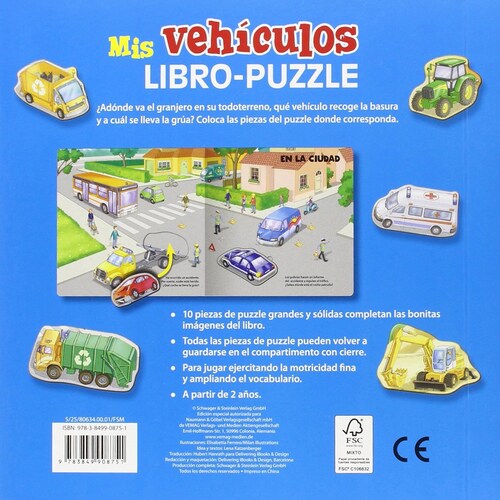 Mis Vehículos (Libro - Puzzle) Ngv