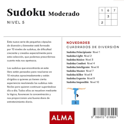 Sudoku Moderado Nivel 5 Alma