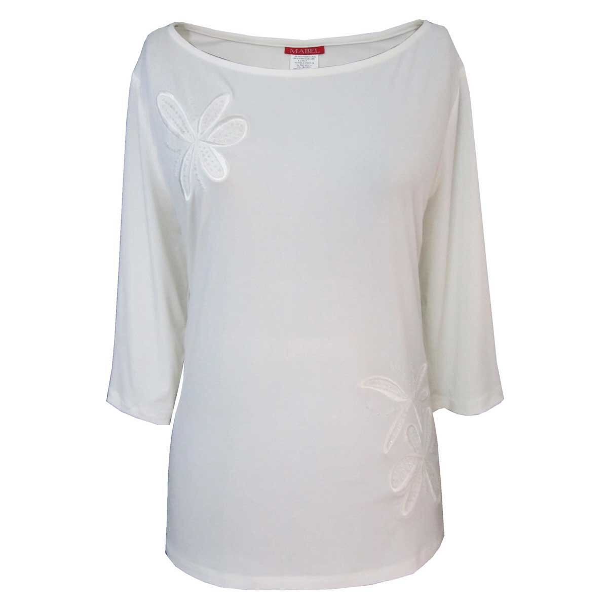 Blusa Lisa Ojal Manga 3/4 Mabel