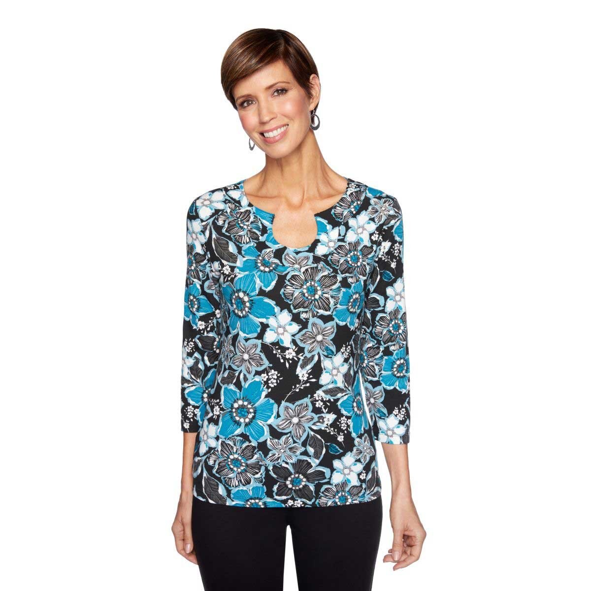 Blusa Estampada Ruby Rd para Dama