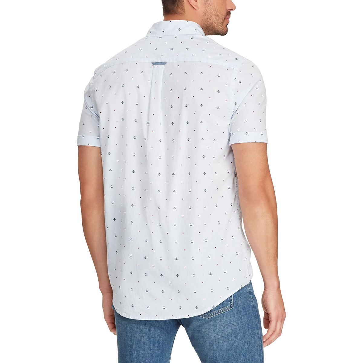 Camisa Slim Manga Corta Diseño Chaps Para Caballero Sears