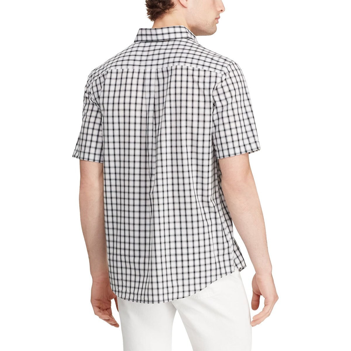 Camisa Slim Manga Corta Cuadro Chaps para Caballero