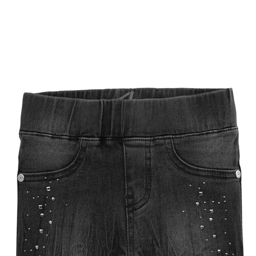 Jeans Corte Skinny con Aplicación de Pedreria para Niña 4Teen
