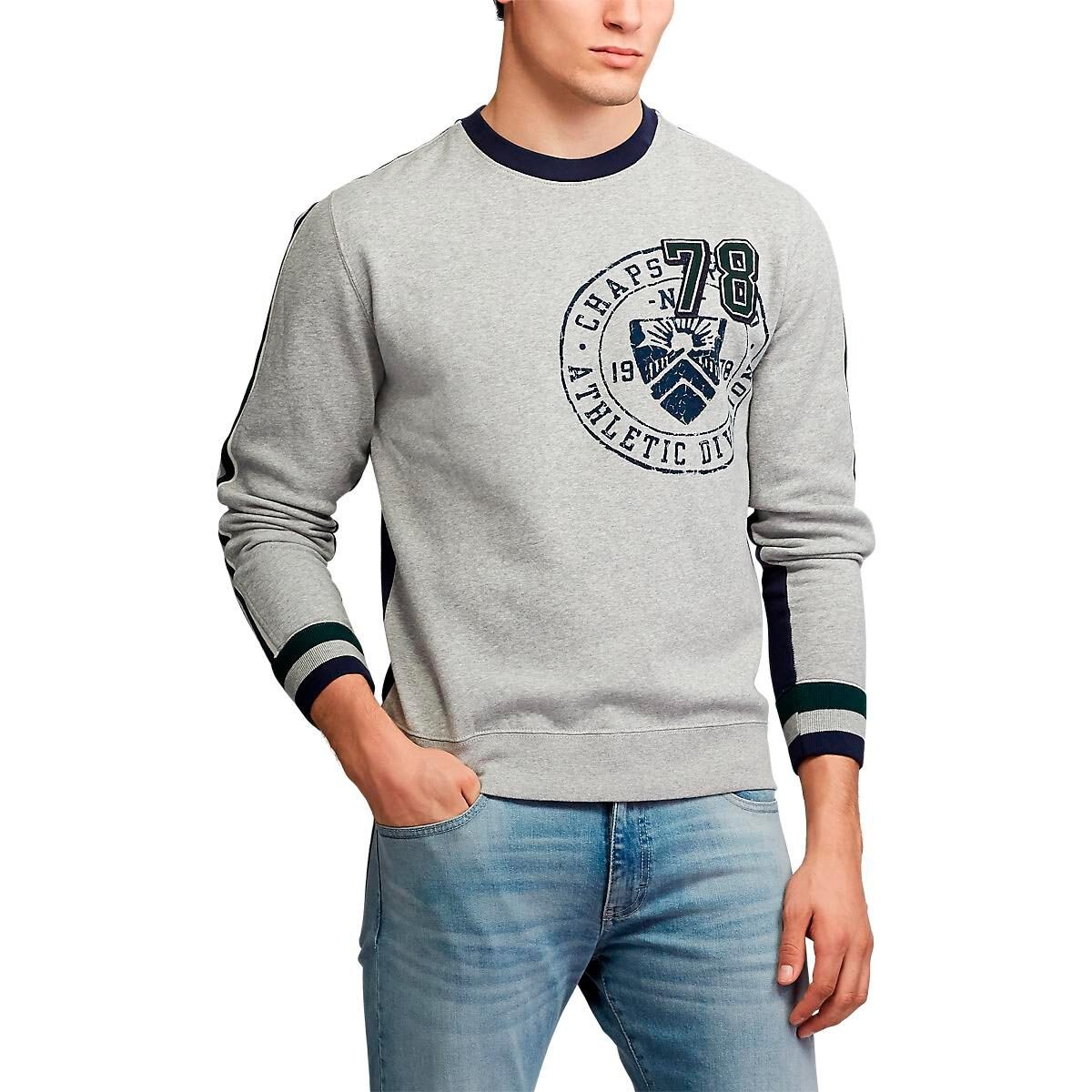 Sudadera Regular Gris para Caballero Chaps