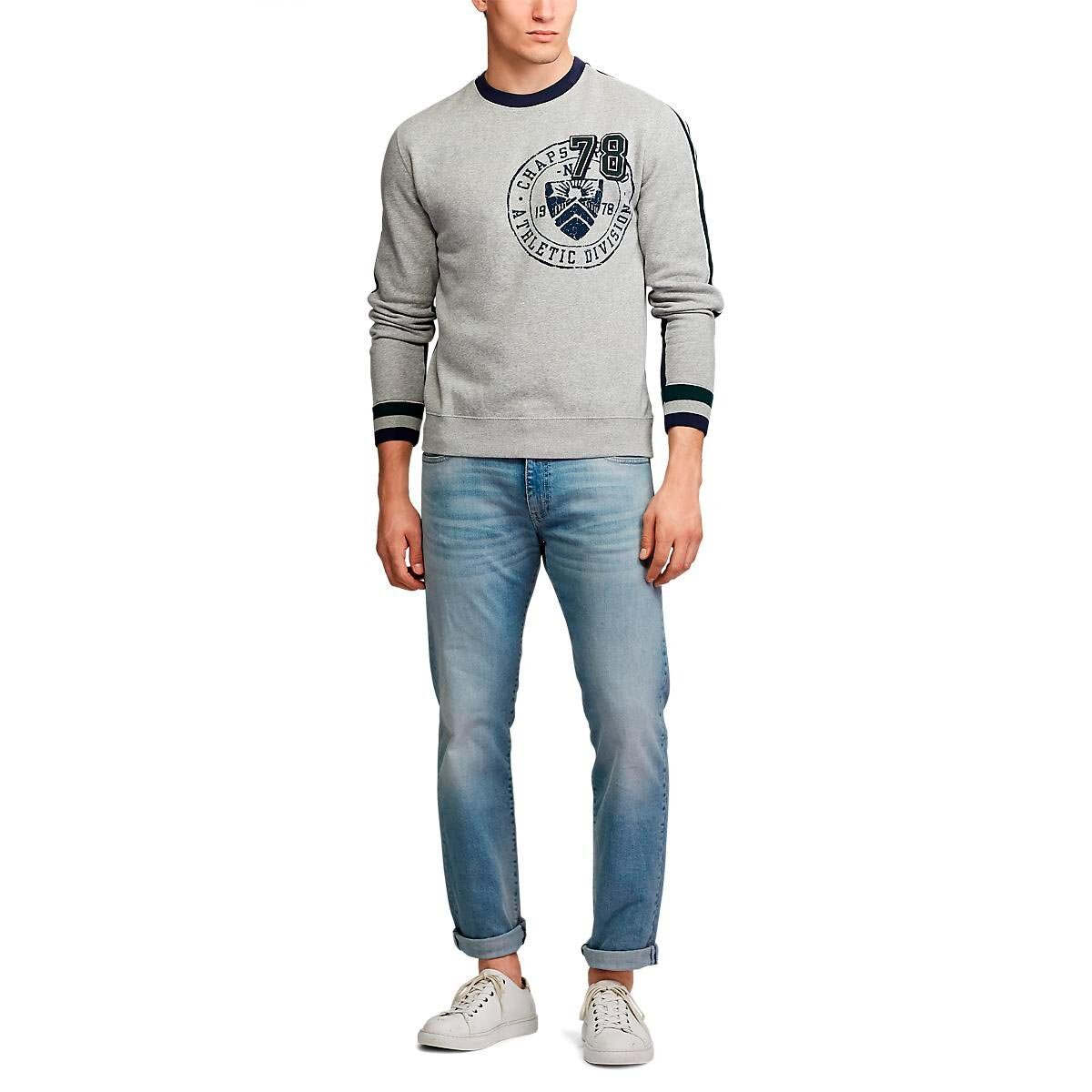 Sudadera Regular Gris para Caballero Chaps