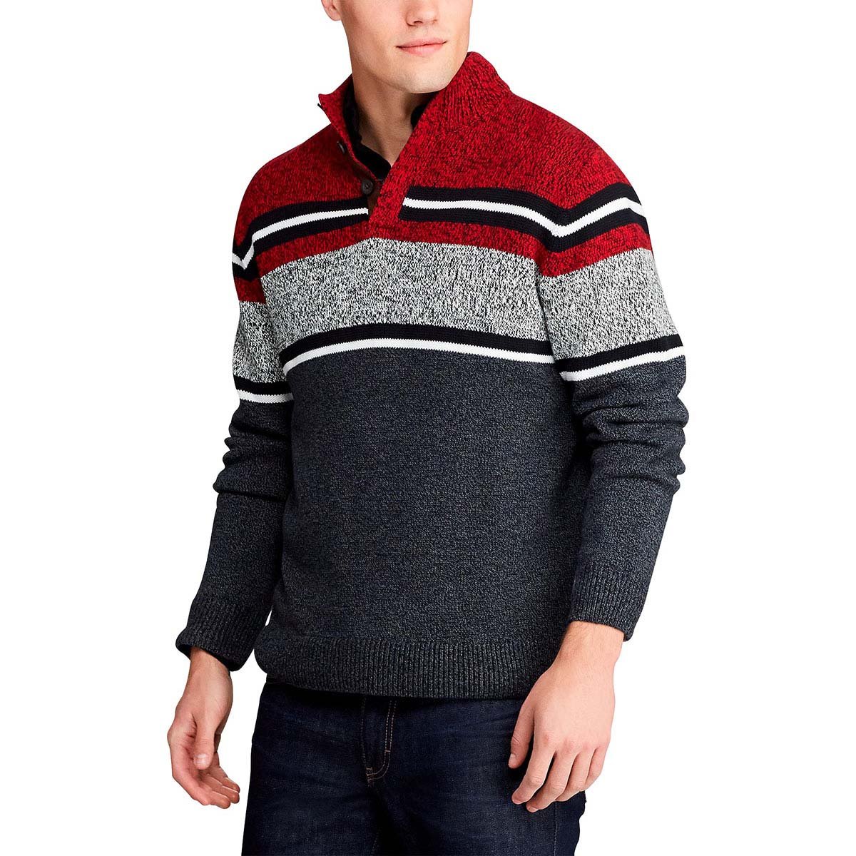 Suéter Rojo Combinado para Caballero Chaps
