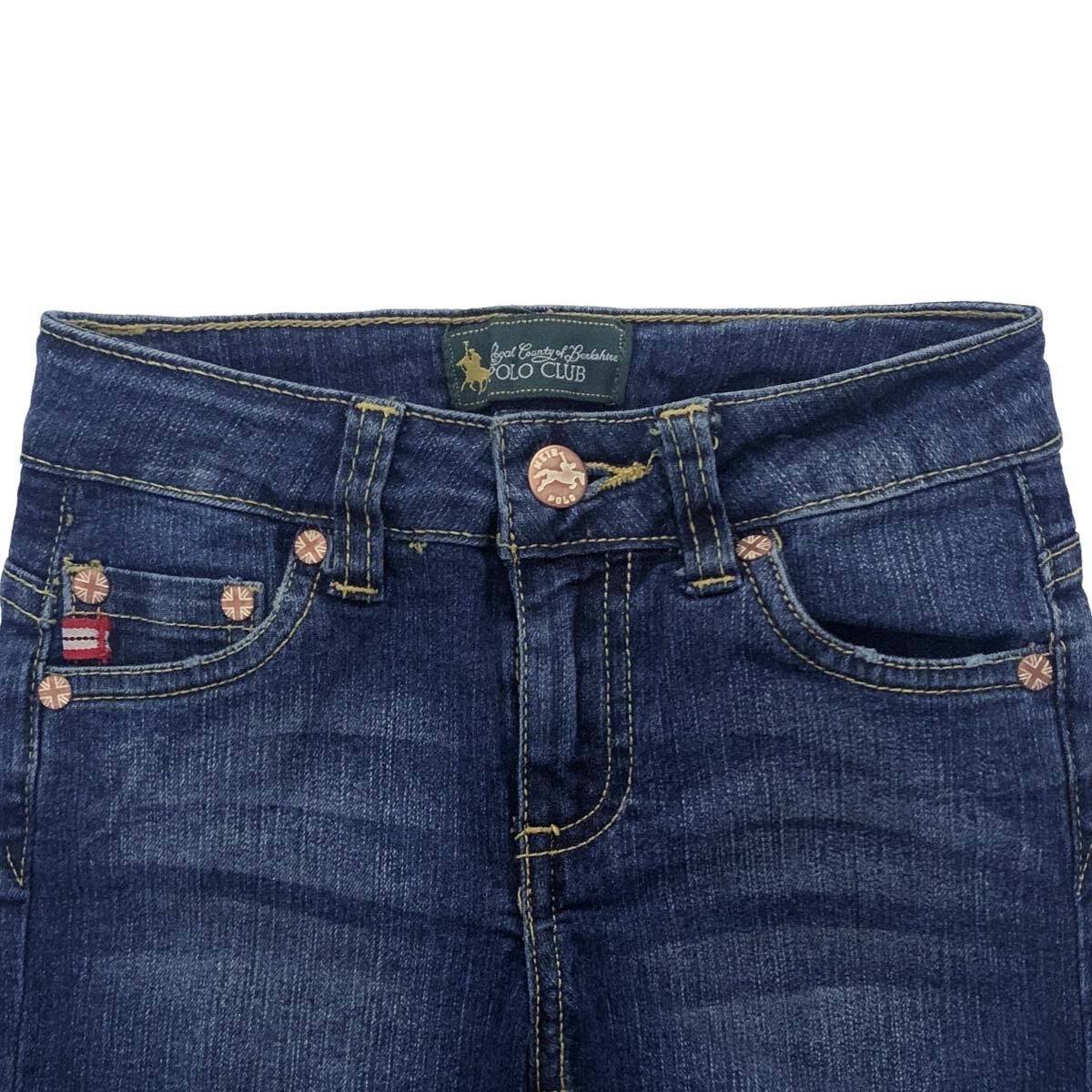 Short de Mezclilla con Deshilachado Polo Club para Niña