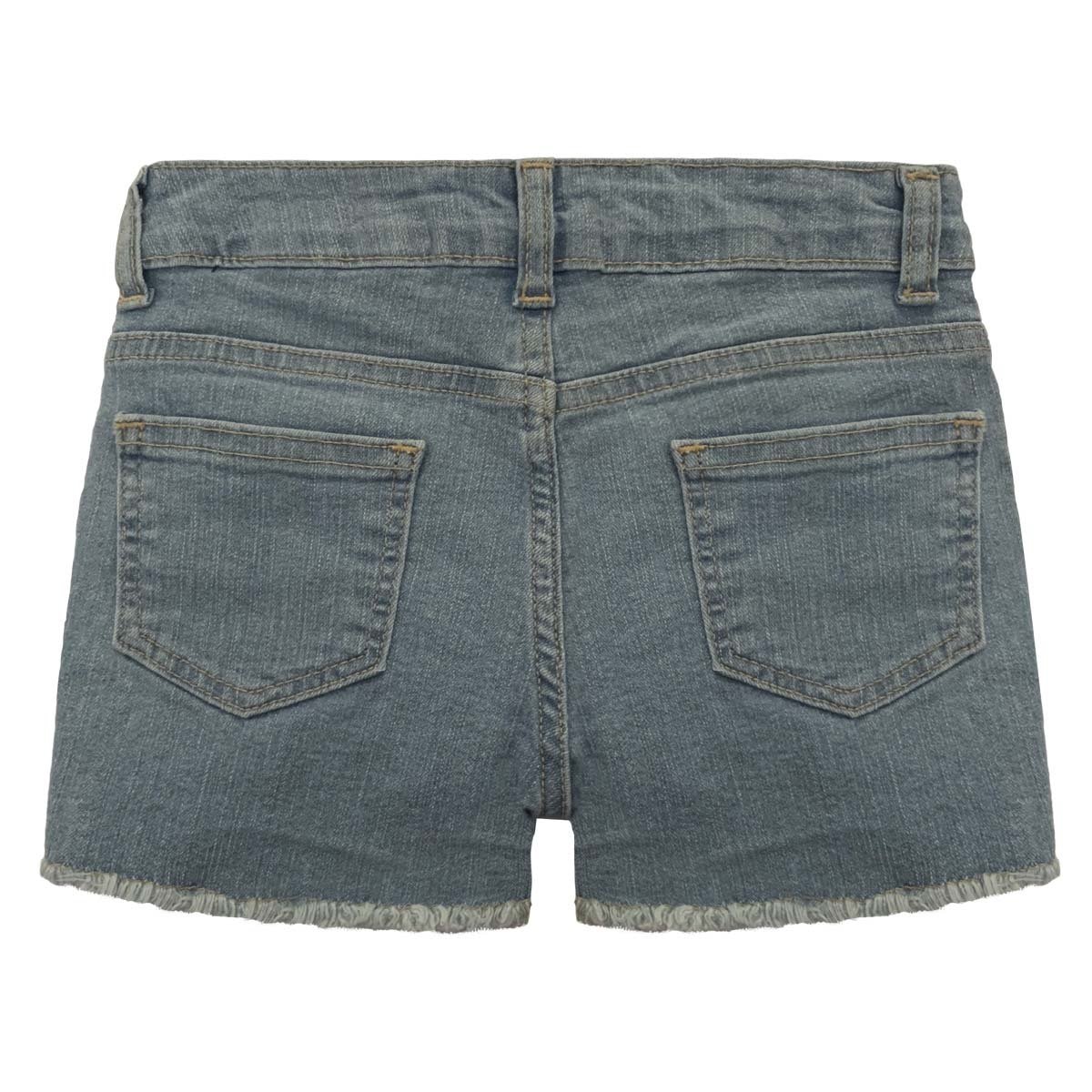 Short de Mezclilla con Bordado Y Deshilachado Fukka para Niña