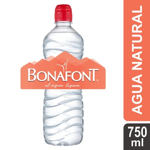 Agua Natural 750 Ml. con Chupón Bonafont