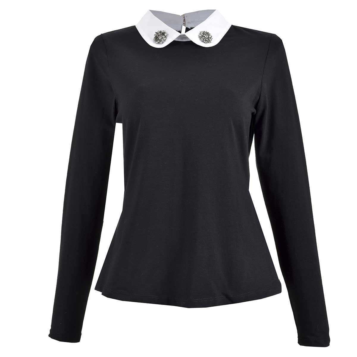 blusas con cuello camisero