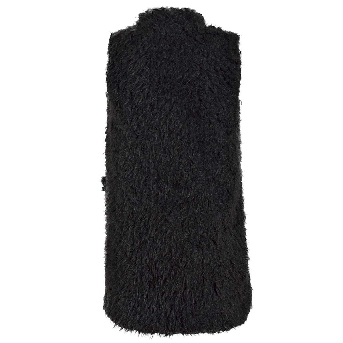 Chaleco Largo de Peluche con Bolsas Studio si