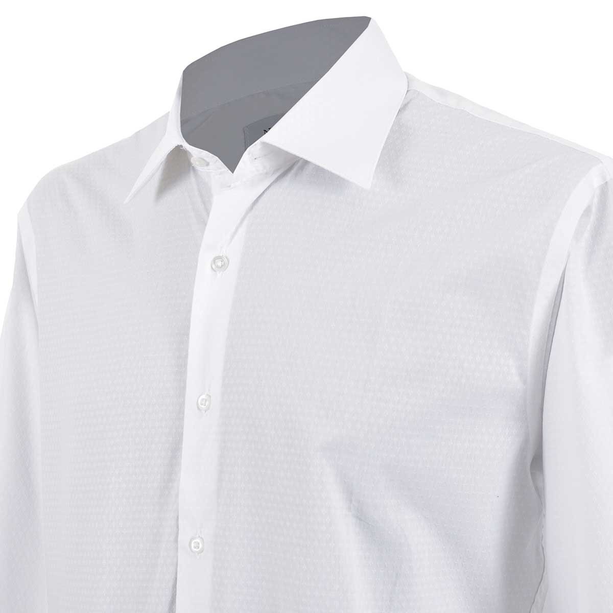 Camisa de Vestir para Caballero Manga Larga Blanca Nina Ricci