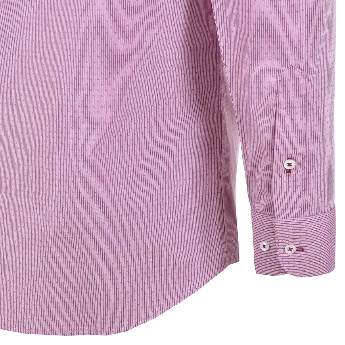 Camisa de Vestir para Caballero Manga Larga Rojo Combinado Nina Ricci