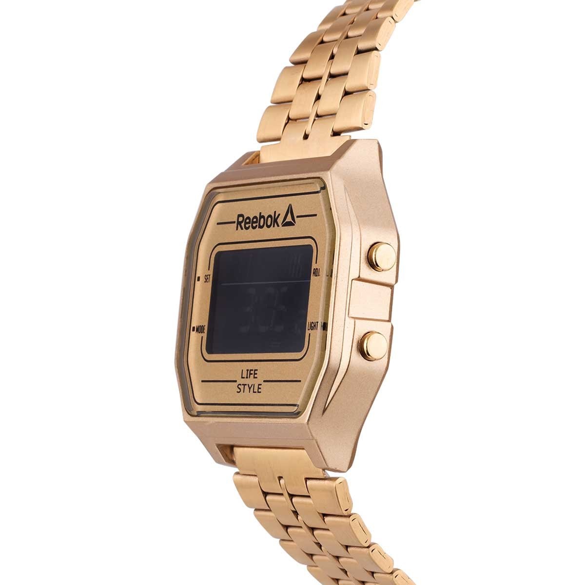 Set Box de Reloj Y Correa Dorada Reebok para Caballero