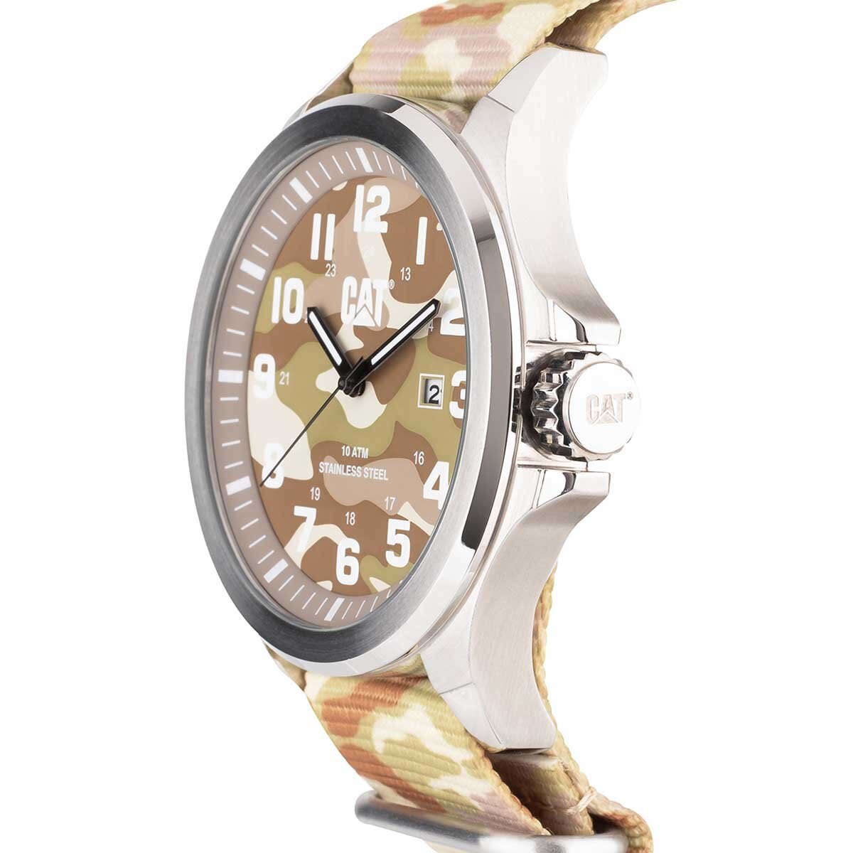 Set Box de Reloj y Brazalete Verde Claro Caterpillar para Caballero