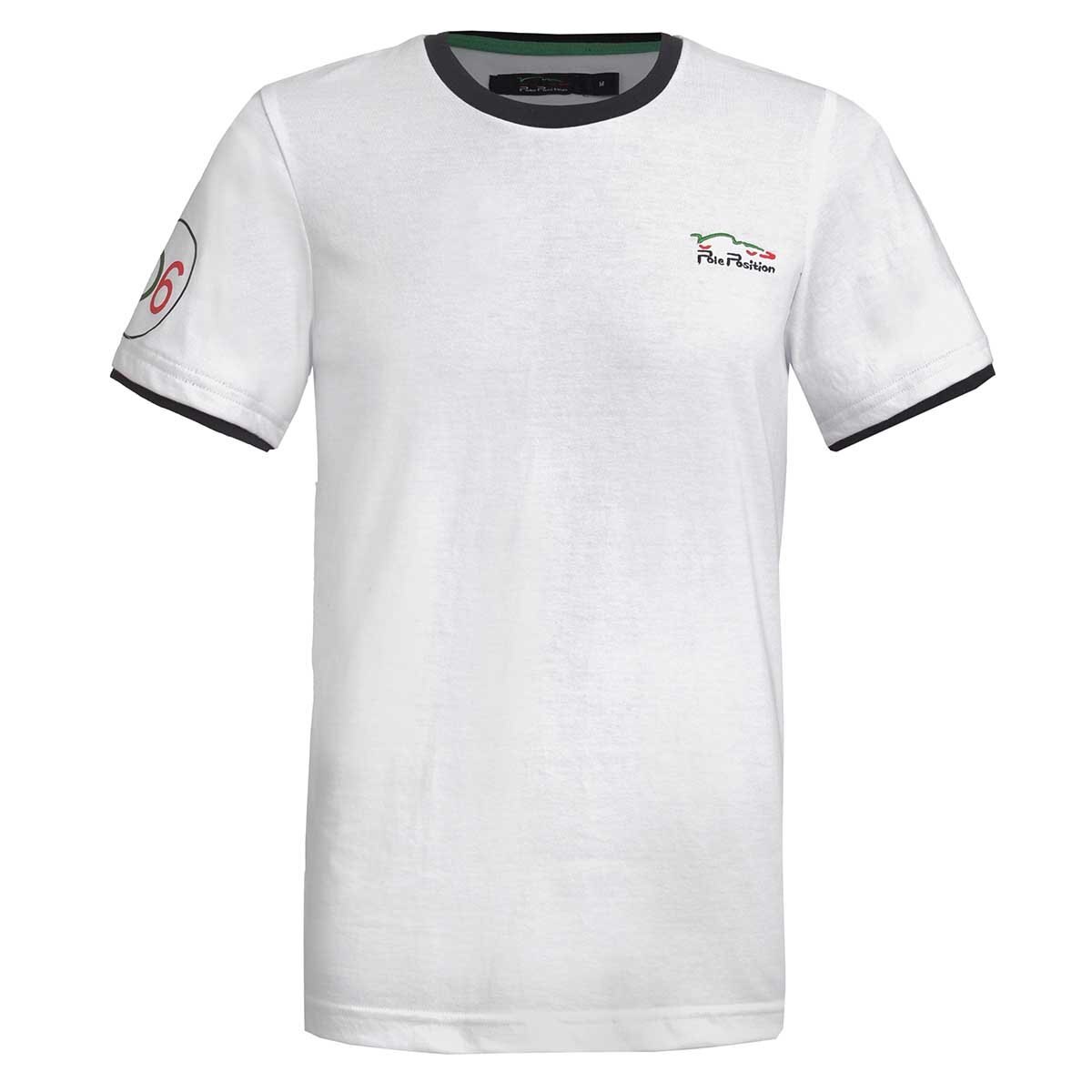 Playera Blanca Pole Position para Caballero