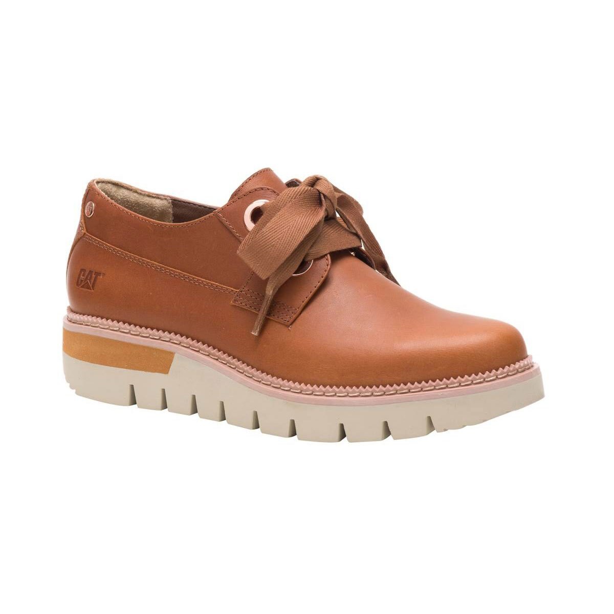 Zapato de piel estilo oxford  color caf  caterpillar Sears