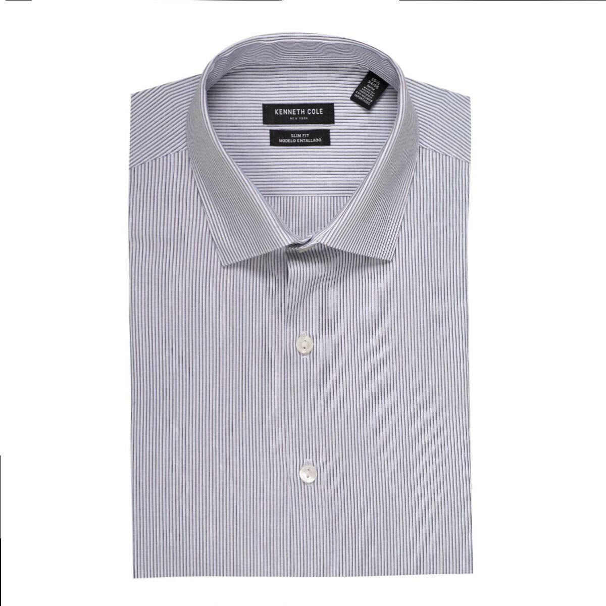 Camisa de Vestir Azul Combinado para Caballero Kenneth Cole