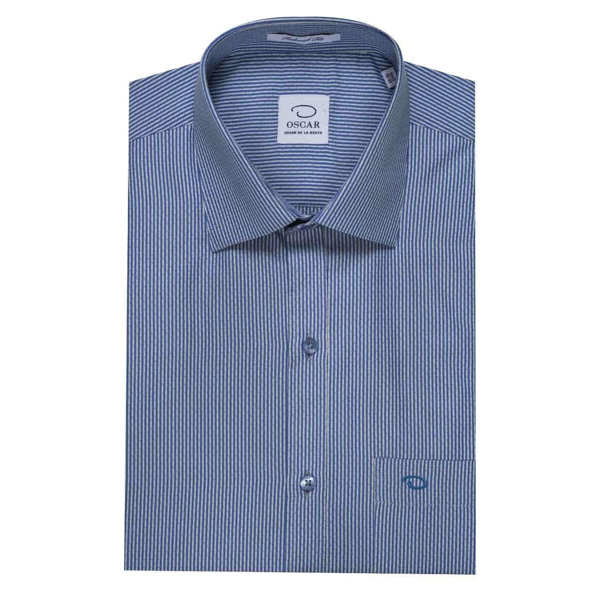 Camisa de Vestir para Azul Combinado Caballero Oscar de la Renta