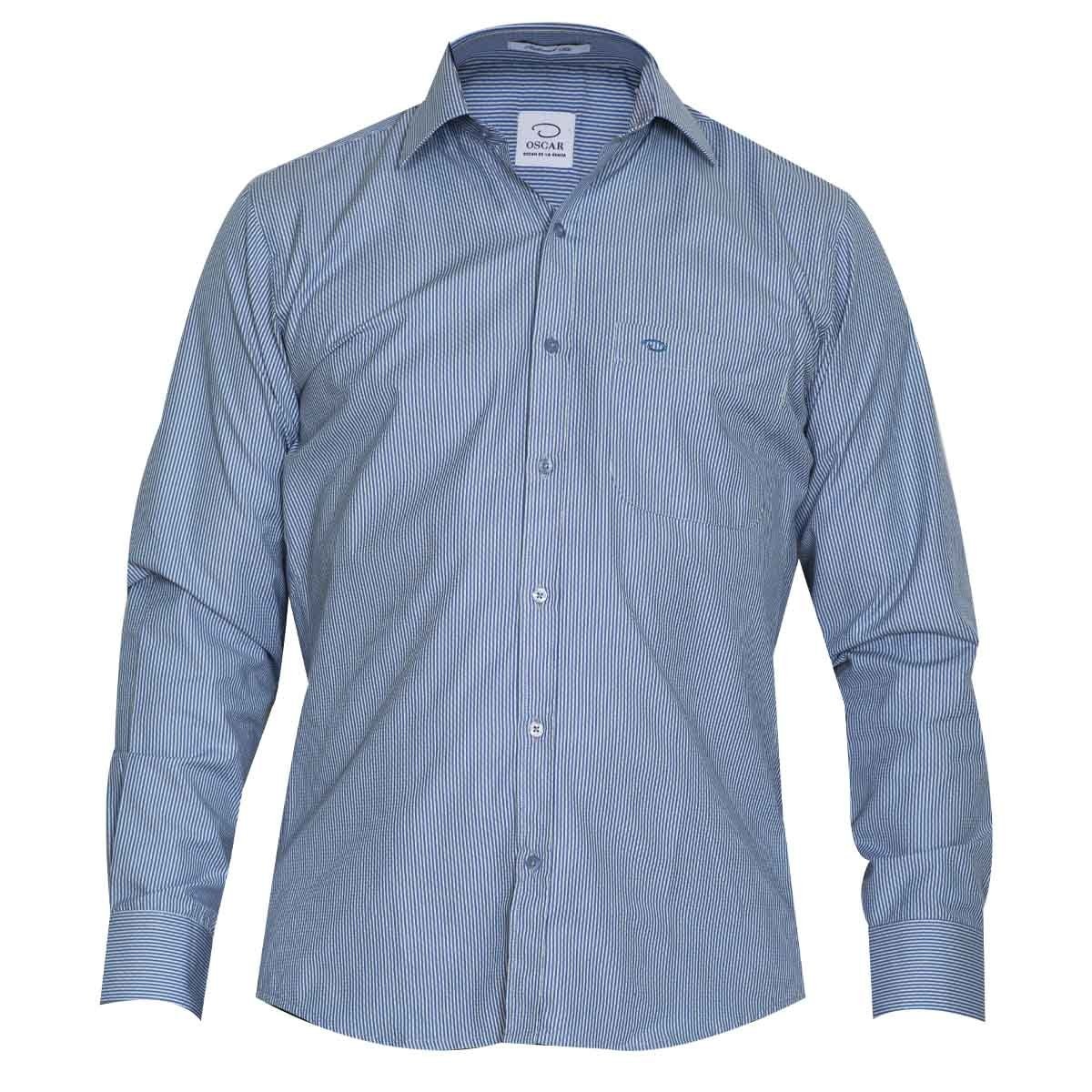 Camisa de Vestir para Azul Combinado Caballero Oscar de la Renta