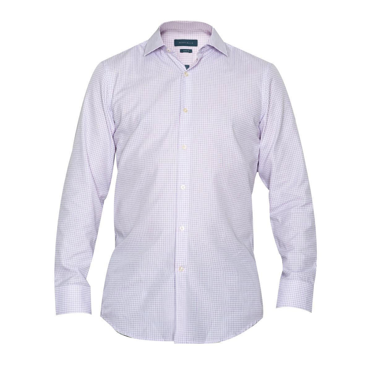 Camisa de Vestir Morado Combinado para Caballero Perry Ellis