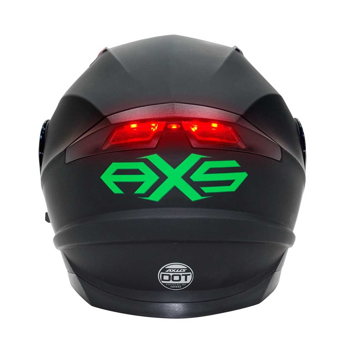 Casco Negro con Verde Evo Tech L Axus