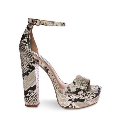 Sandalia Dorada con Plataforma Y Pulsera Steve Madden