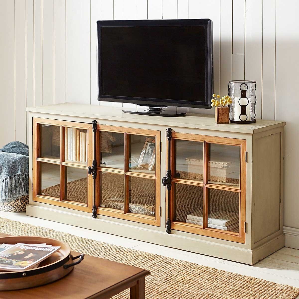 Mueble de Tv Cremone Linen Gray Pier 1 Imports