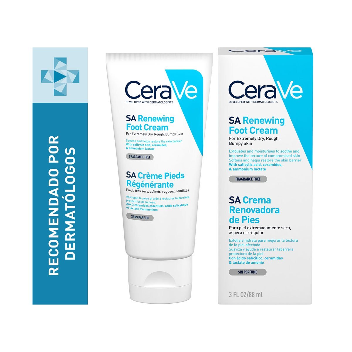 Sa Crema Renovadora de Pies 3Oz 88Ml