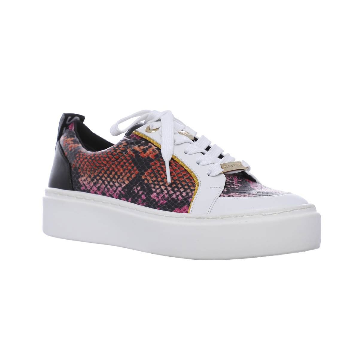 Tenis con Plataforma Y Material Sintético Color Rosa Combinado Westies