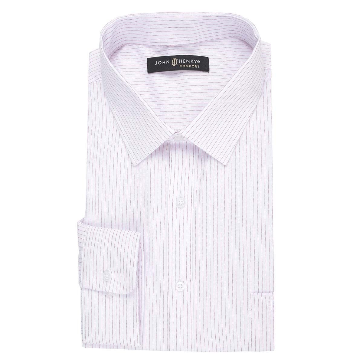 Camisa de Vestir Naranja Combinado para Caballero John Henry