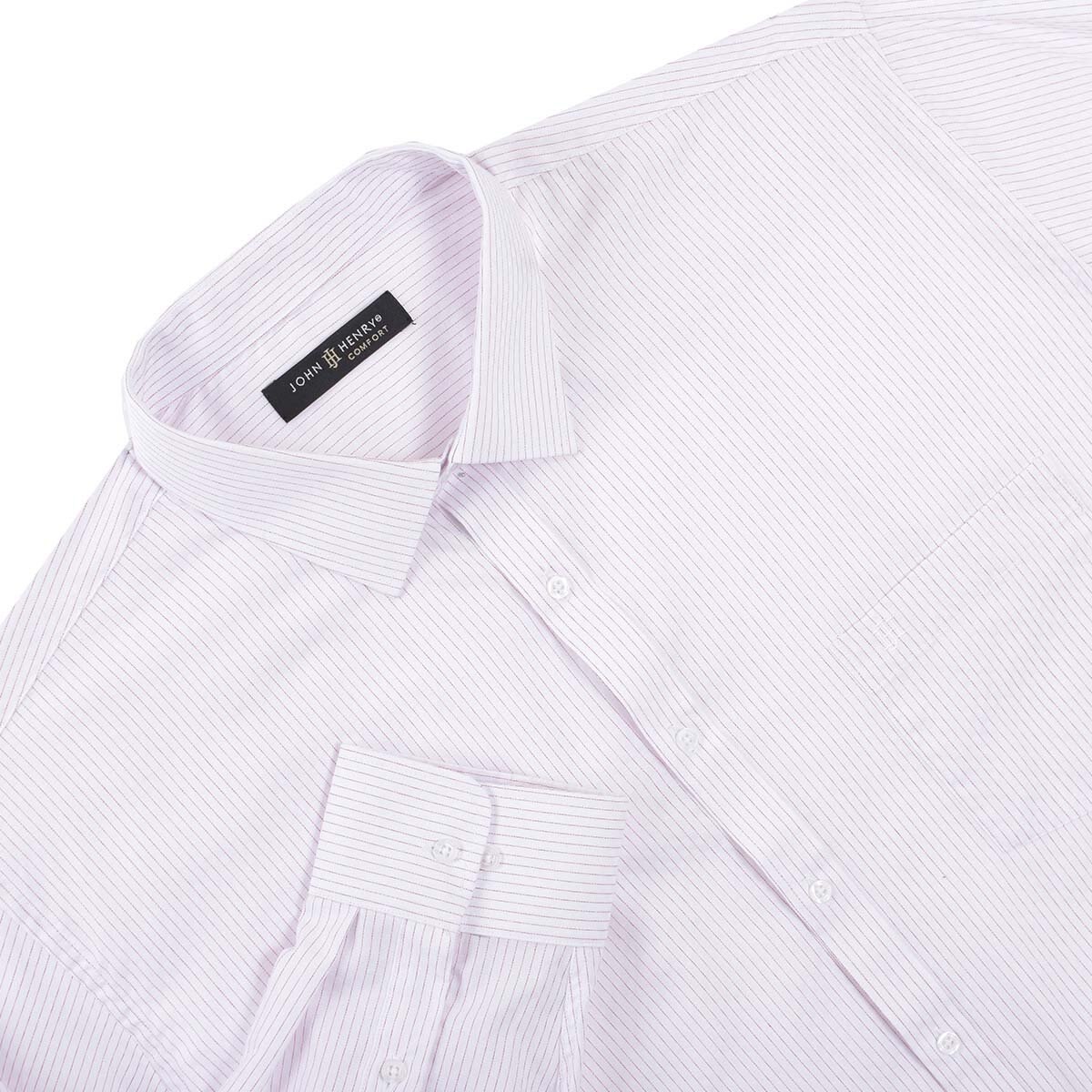 Camisa de Vestir Naranja Combinado para Caballero John Henry