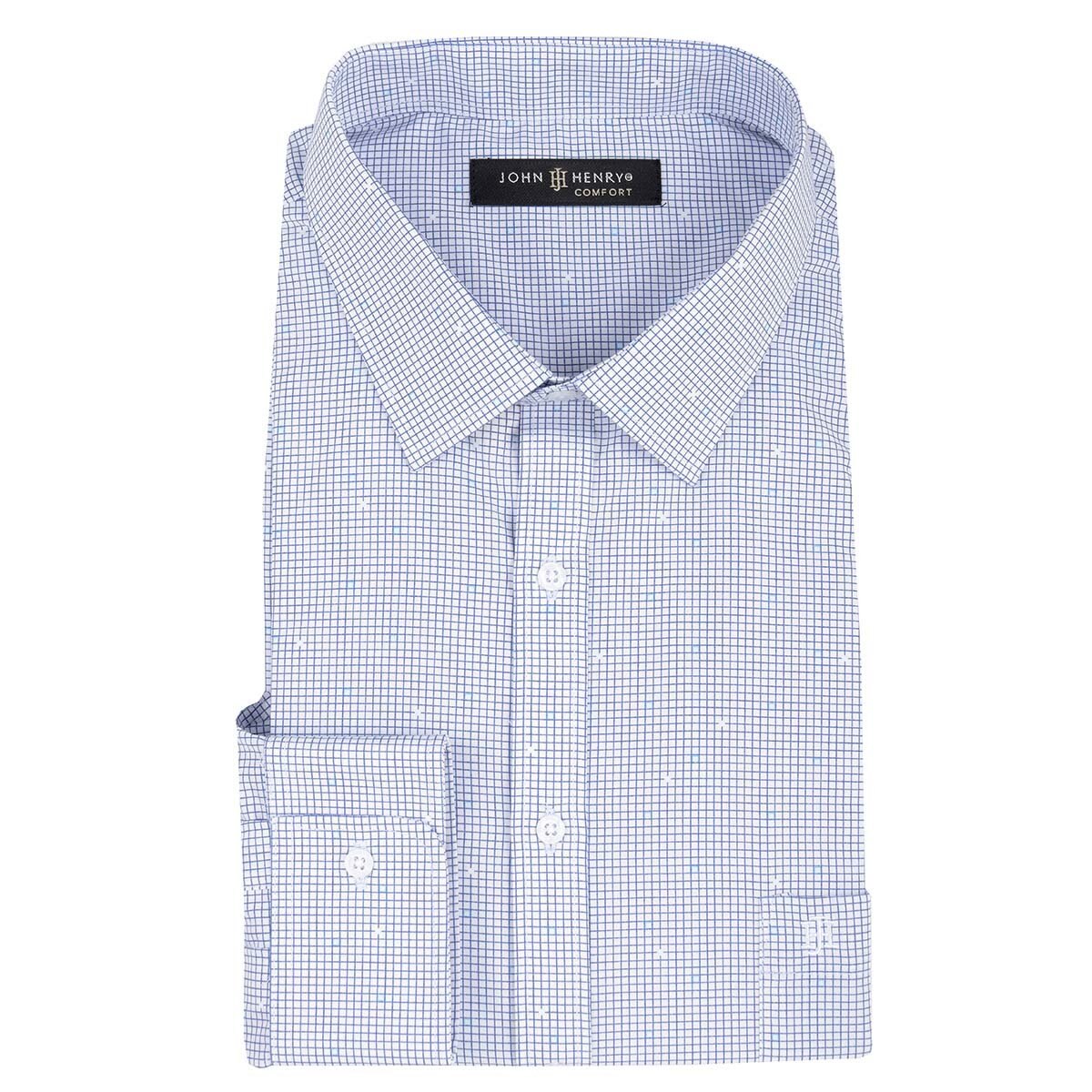 Camisa de Vestir Azul Claro para Caballero John Henry