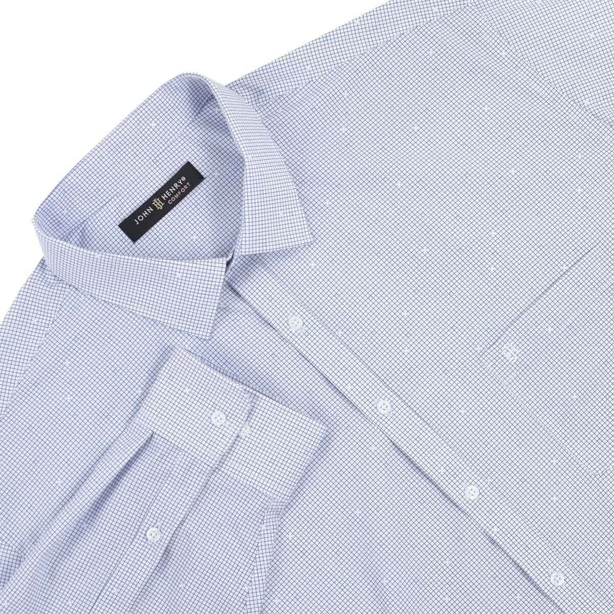 Camisa de Vestir Azul Claro para Caballero John Henry