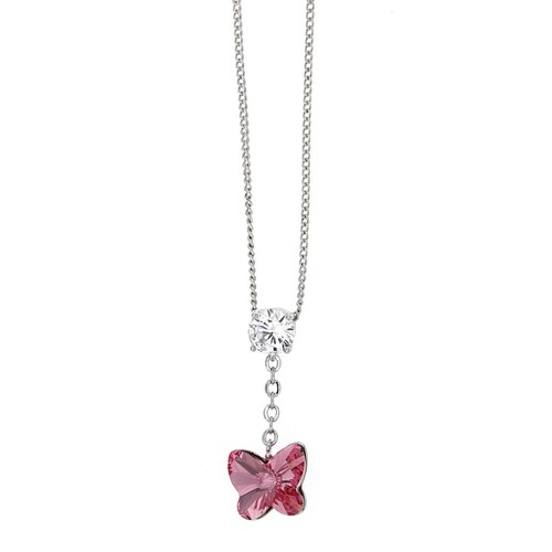 Dije con Cadena Mariposa Light Rose Camilla Madrid