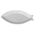 Home Nature Plato en Forma de Pescado  Blanco Mediano