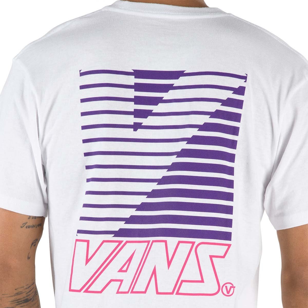 Playera Blanca Manga Corta para Caballero Vans