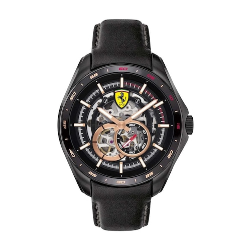 Reloj Negro de Piel Ferrari para Caballero