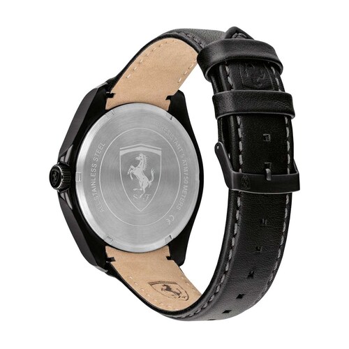 Reloj Negro de Piel Ferrari para Caballero