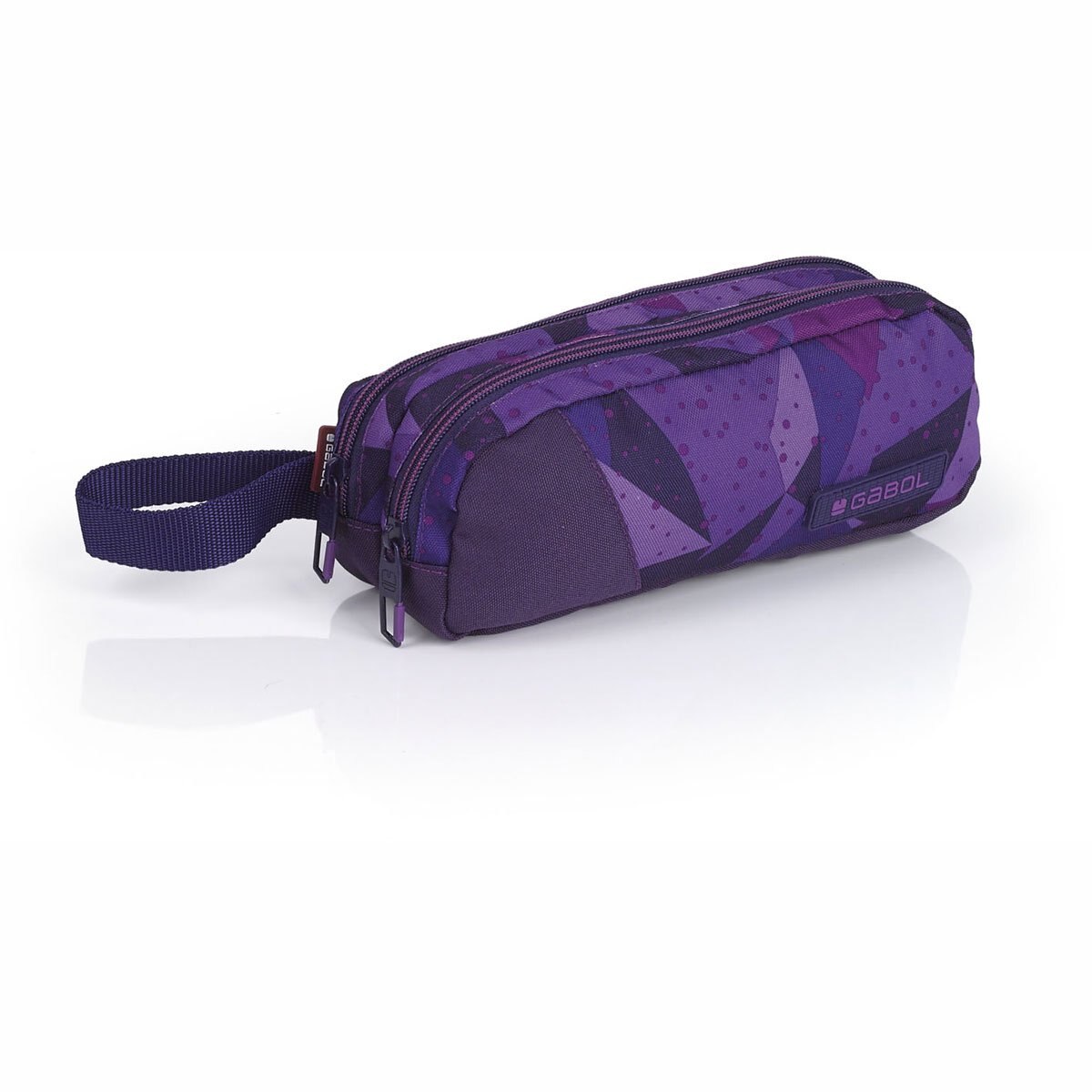 Lapicera Geométrica Morada Gabol