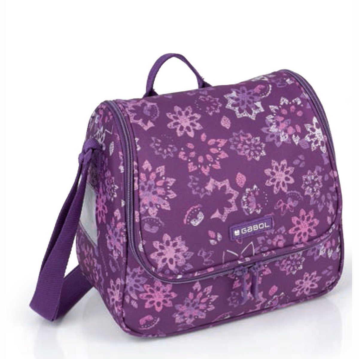 Lonchera Térmica de Flores Morado Gabol