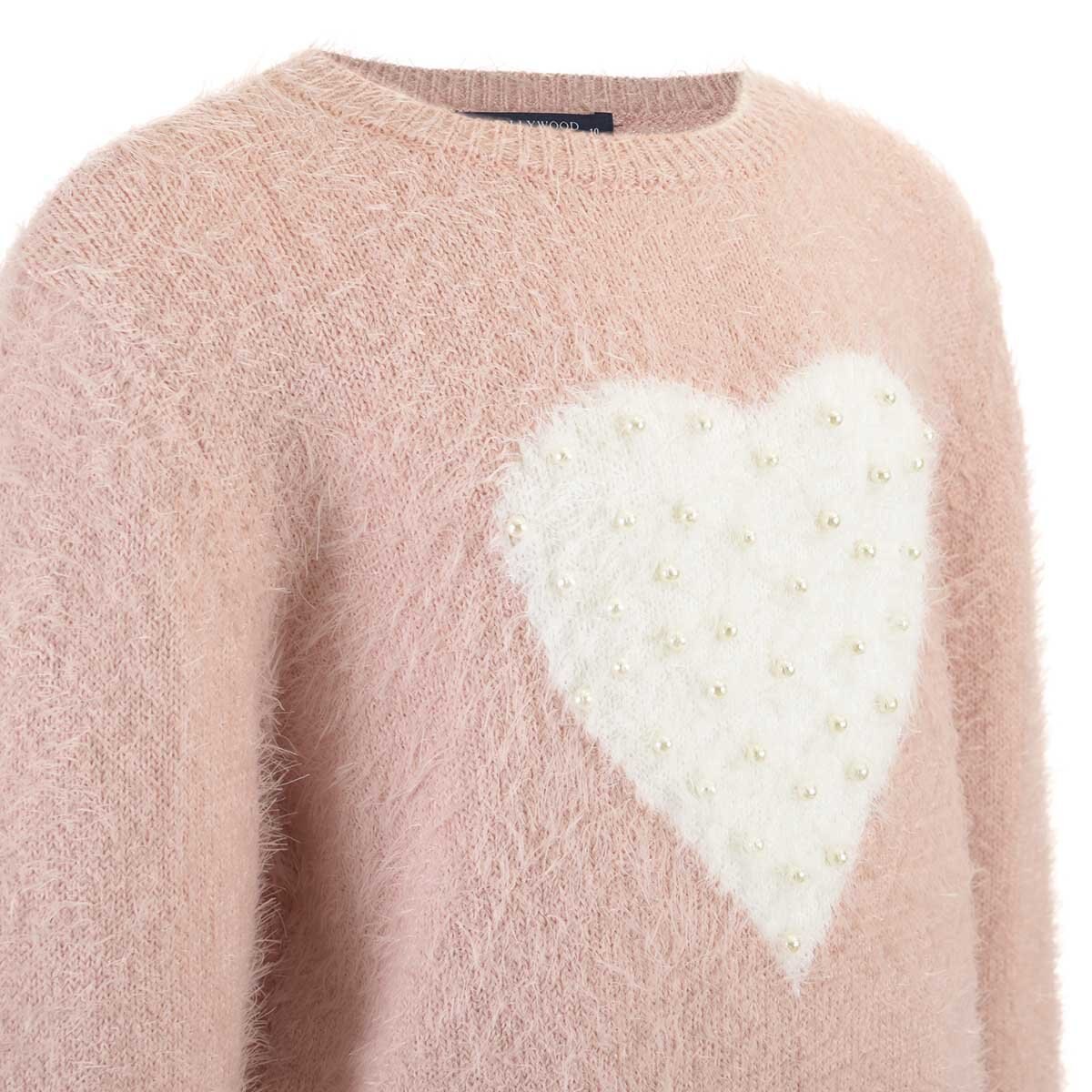 Suéter con Diseño de Corazón para Niña Hollywood North