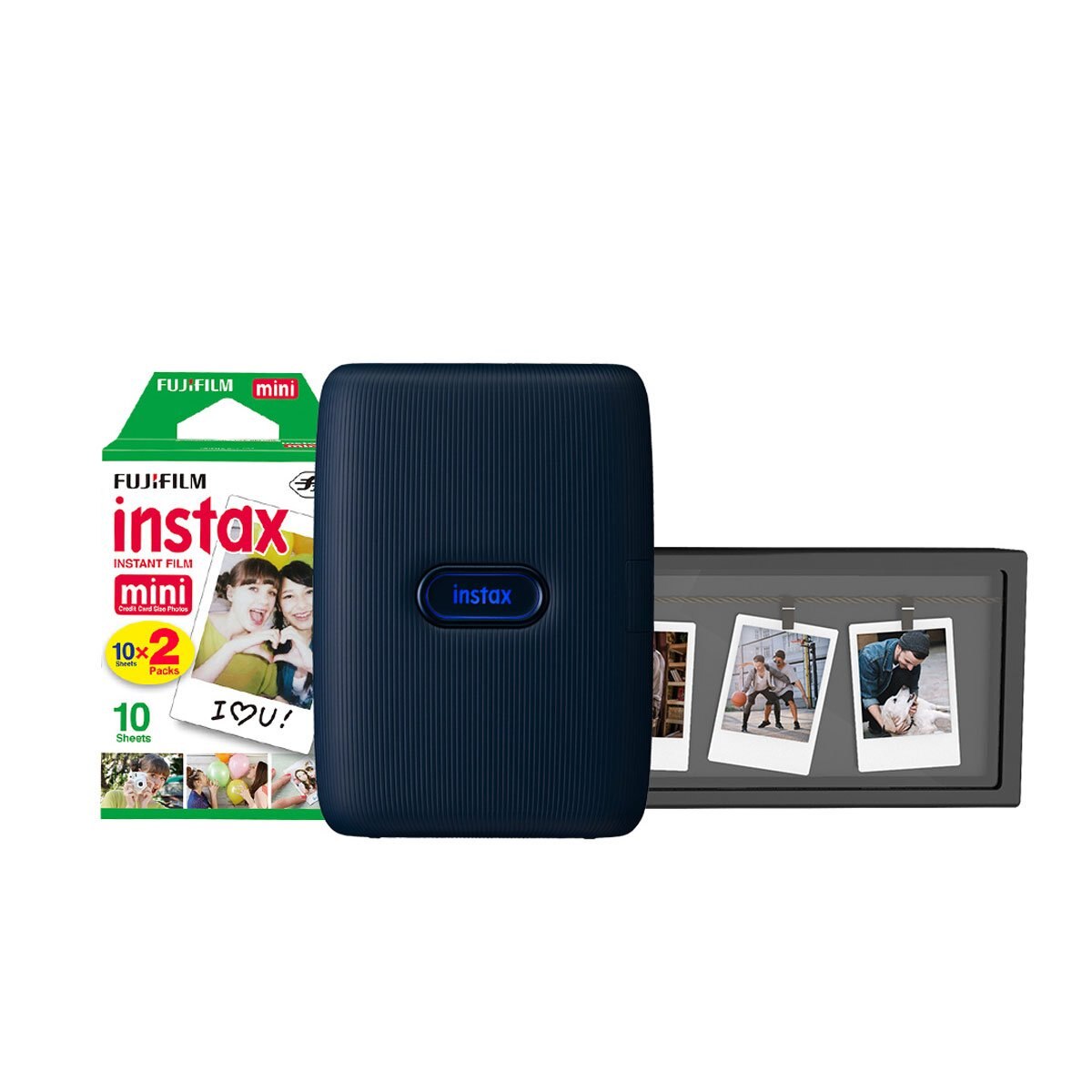 Kit Instax Mini Link Azul con Películas y Marco