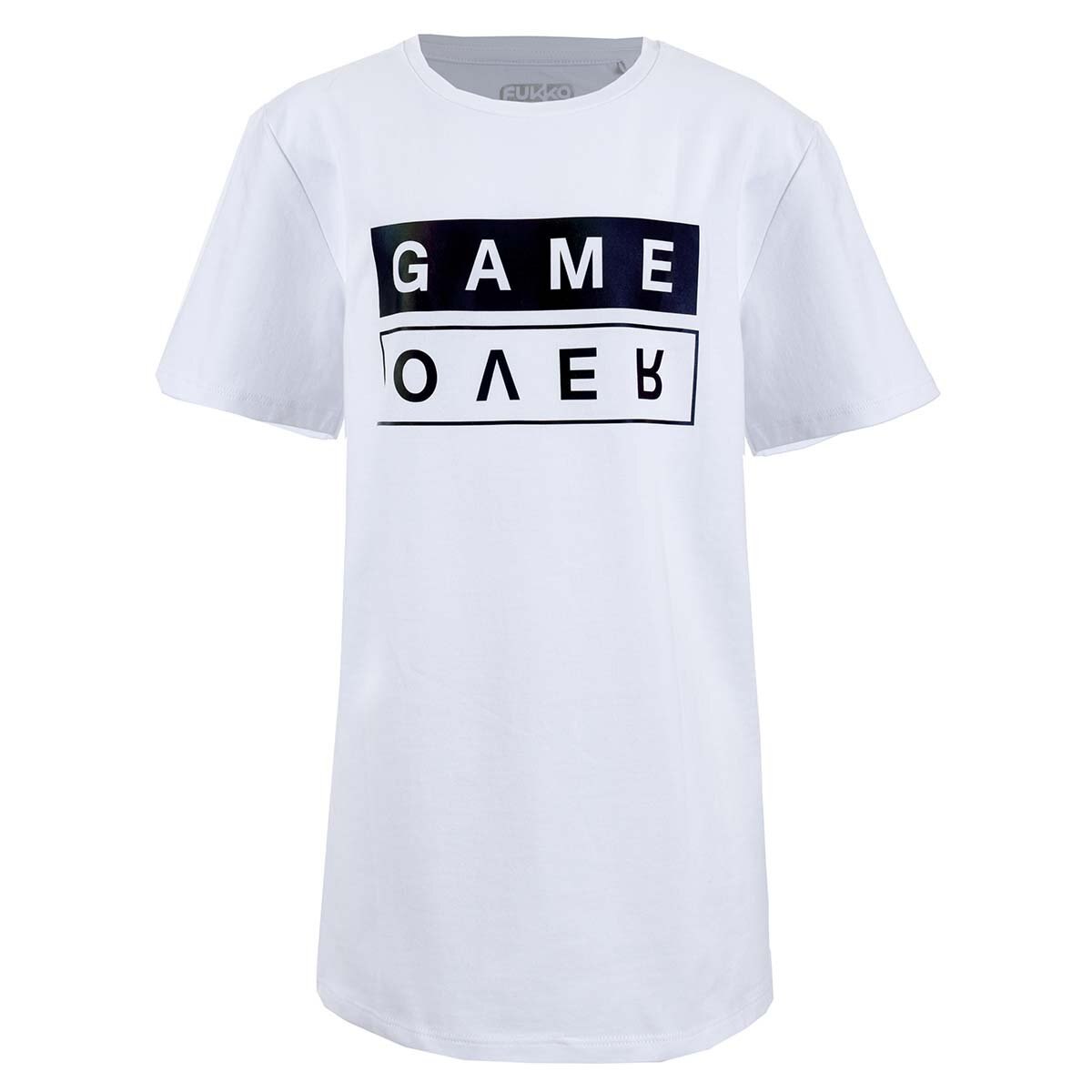 Playera con Estampada Tornasol de Game Over Fukka para Niño