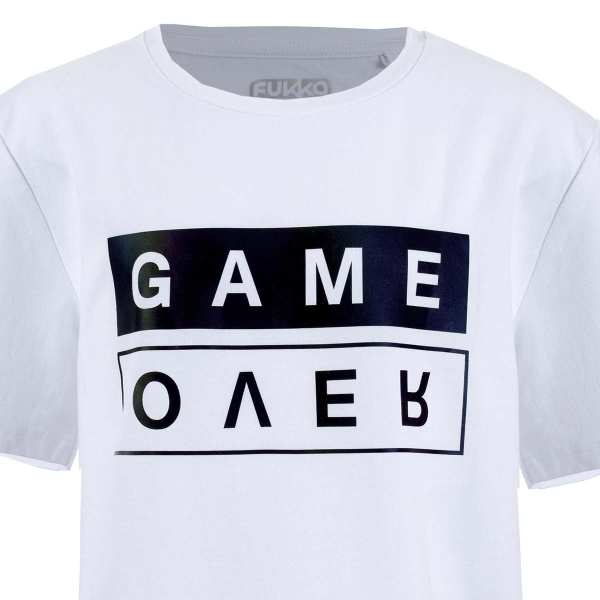 Playera con Estampada Tornasol de Game Over Fukka para Niño
