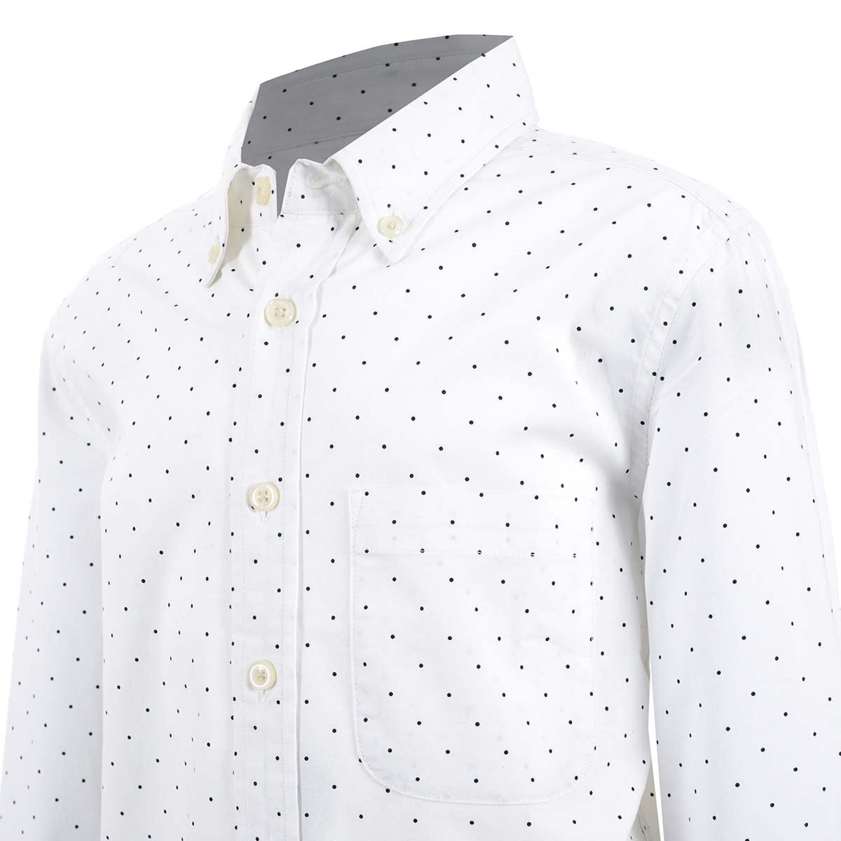 Camisa Manga Larga con Puntos para Niño Jeanious