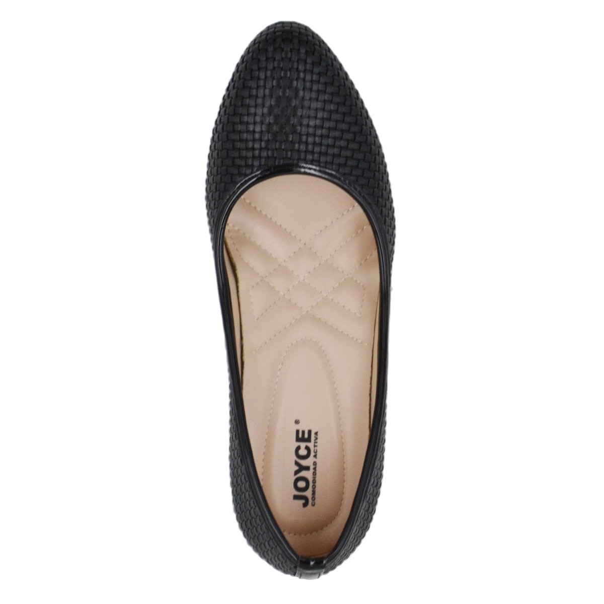 Zapatilla con Textura Y Tacón Bajo Joyce Color Negro