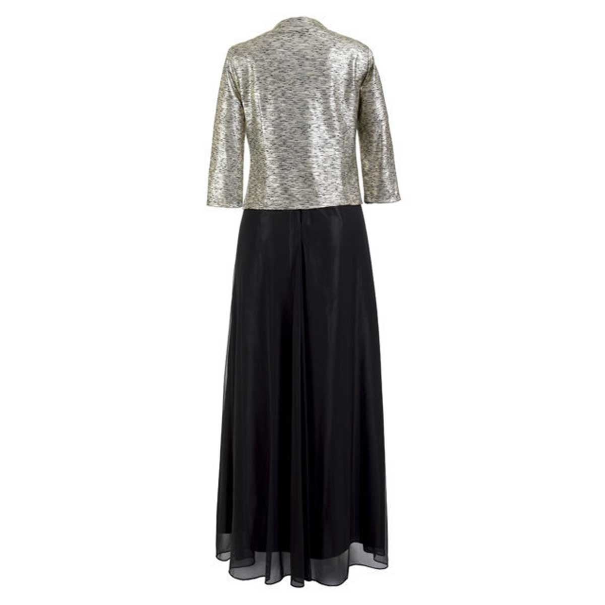 Vestido Negro Combinado con Encaje D Turash